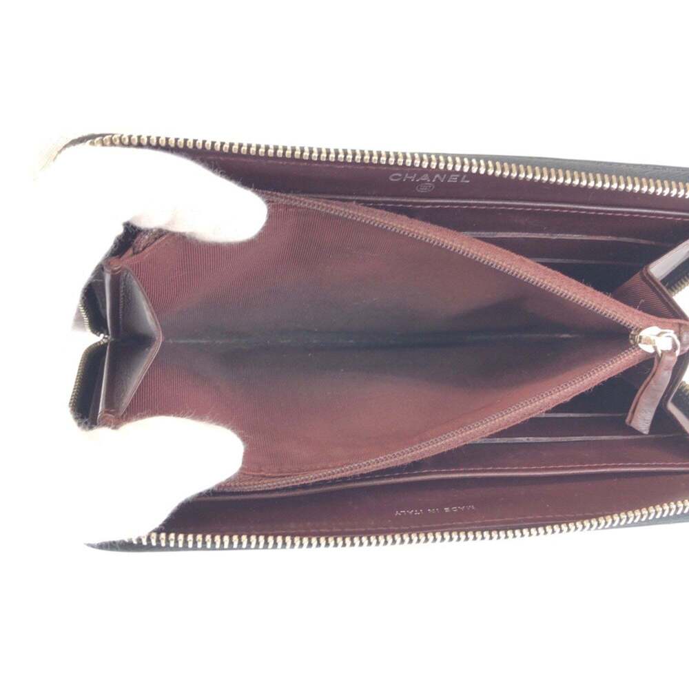 CHANEL Black Leather Logo Wallet - Picture 7 of 9